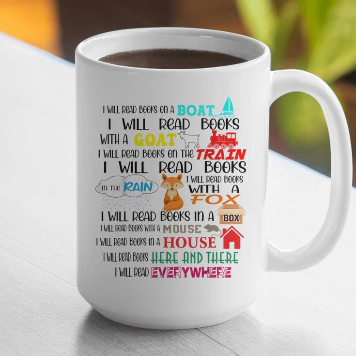 Teacher I Will Read Book On Boat Kids Women Bookworm Graphic Print Coffee Mug, funny gift Teacher I Will Read Book On Boat Kids Women Bookworm Graphic Print Coffee Mug, funny gift