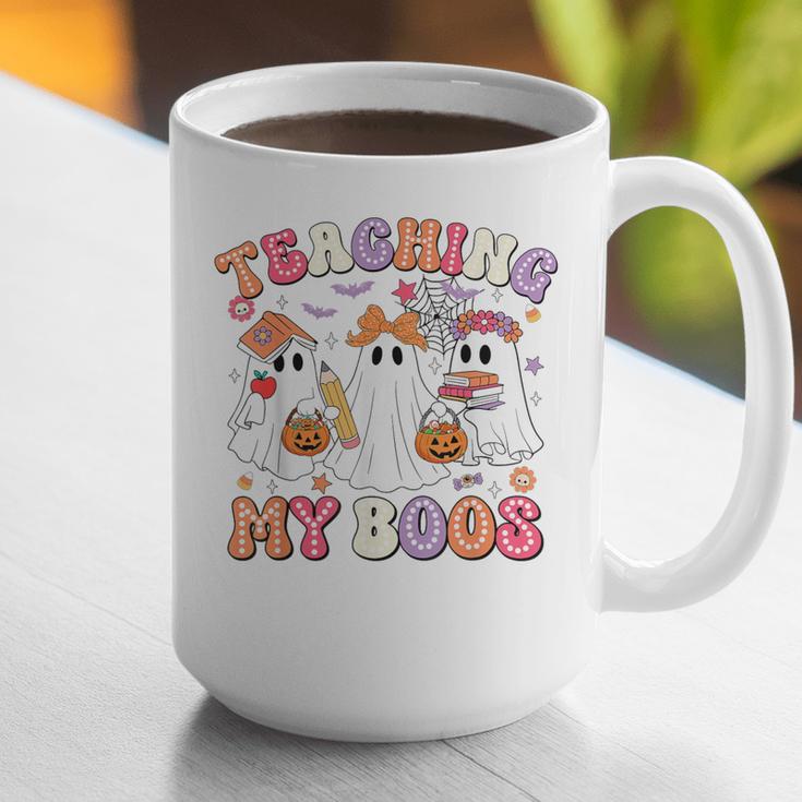 Teaching My Boos Cute Spooky Ghost Teacher Halloween Women Graphic Print Coffee Mug, funny gift Teaching My Boos Cute Spooky Ghost Teacher Halloween Women Graphic Print Coffee Mug, funny gift