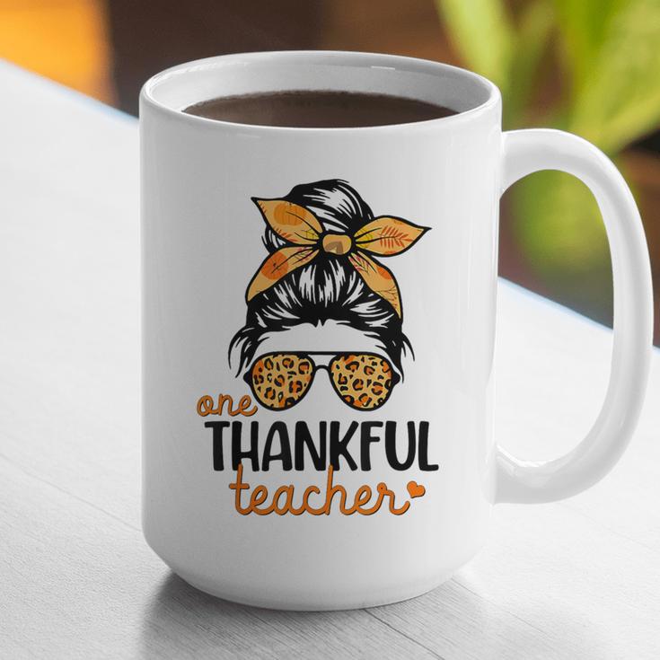 Thanksgiving Shirt Teacher Women Messy Bun Thankful Teacher Graphic Print Coffee Mug, funny gift Thanksgiving Shirt Teacher Women Messy Bun Thankful Teacher Graphic Print Coffee Mug, funny gift