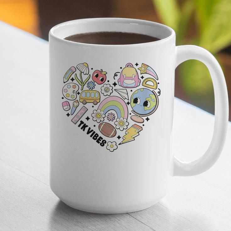 TK Vibes Back To School TK Kid Girl TK Team TK Teacher Women Graphic Print Coffee Mug, funny gift