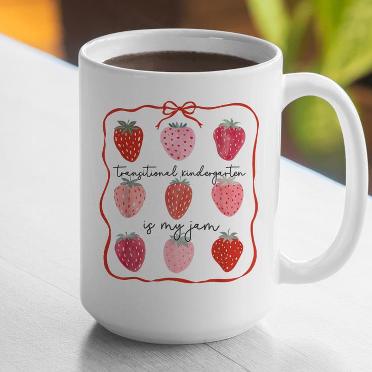 Transitional Kindergarten Is My Jam Strawberry TK Teacher Graphic Print Coffee Mug, funny gift Transitional Kindergarten Is My Jam Strawberry TK Teacher Graphic Print Coffee Mug, funny gift
