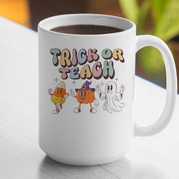 Trick Or Teach Candy Corn Pumpkin Ghost Teacher Graphic Print Coffee Mug, funny gift Trick Or Teach Candy Corn Pumpkin Ghost Teacher Graphic Print Coffee Mug, funny gift