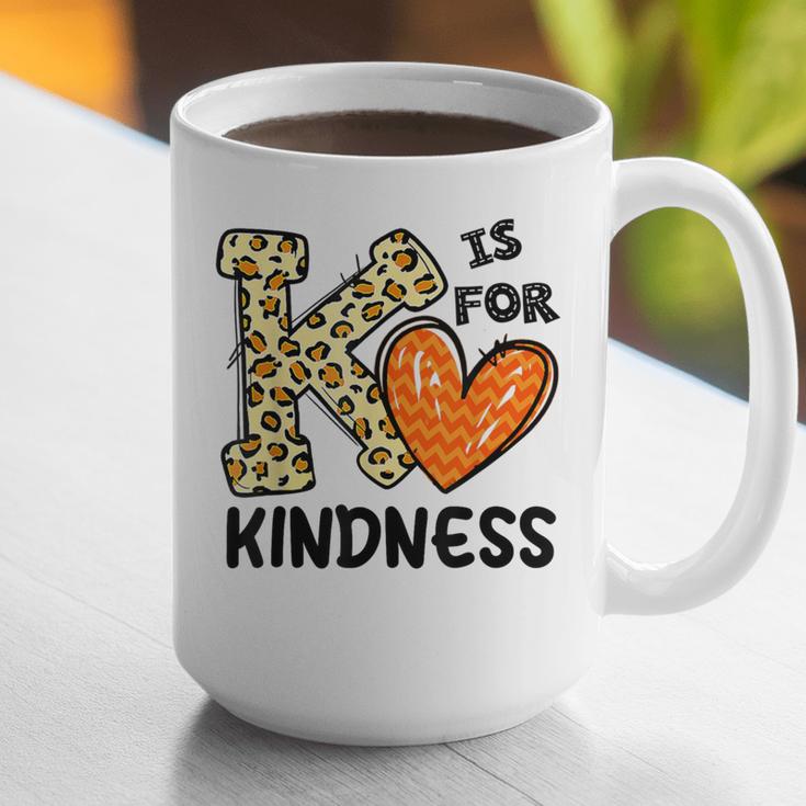 Unity Day K Is For Kindness Anti Bullying Orange Teacher Men Women Kids Graphic Print Coffee Mug, funny gift