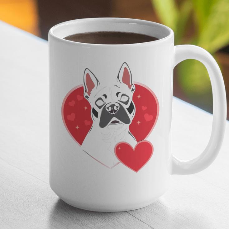 Valentine's Day Boston Terrier Graphic Print Coffee Mug, funny gift