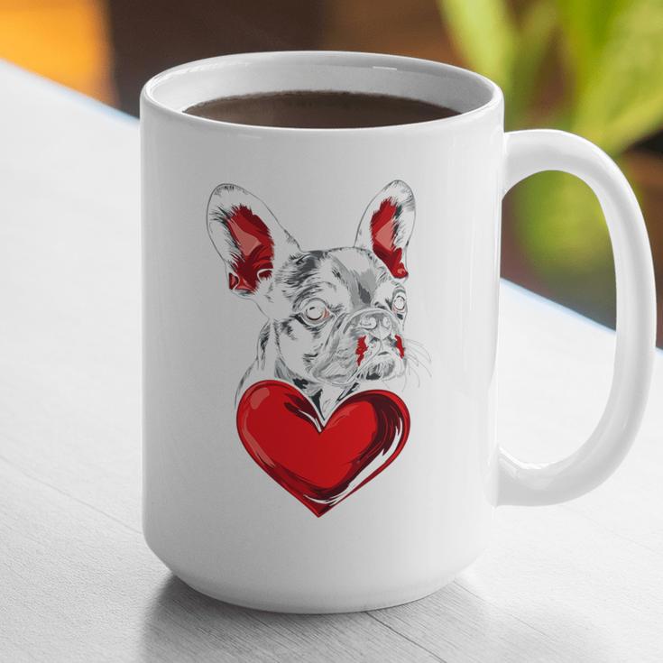 Valentine's Day Boston Terrier Dog Vector Graphic Print Coffee Mug, funny gift
