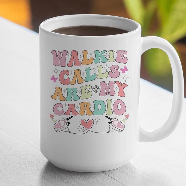 Walkie Calls Are My Cardio Special Education Teacher School Graphic Print Coffee Mug, funny gift