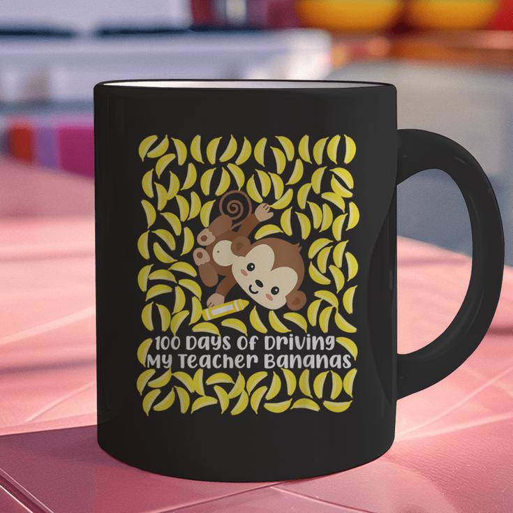 100th Day Of School Teacher Monkey Pun Banana For Men Women Girls Kids Graphic Print Coffee Mug, gift for family, gift for coworker