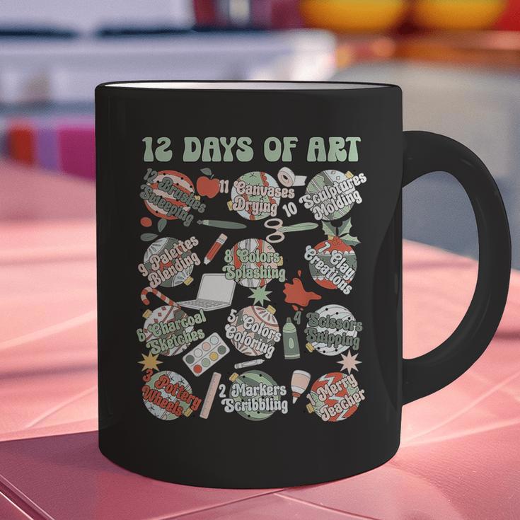 12 Days Of Art Teacher Christmas Artists Painter Educational Graphic Print Coffee Mug, gift for family, gift for coworker 12 Days Of Art Teacher Christmas Artists Painter Educational Graphic Print Coffee Mug, gift for family, gift for coworker