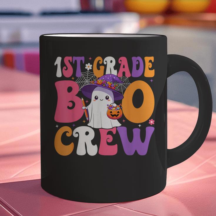 1st Grade Boo Crew Halloween First Grade Halloween Teacher Graphic Print Coffee Mug, First Grade Teacher Mugs, gift for family, gift for coworker