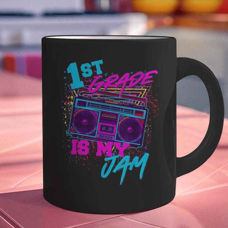 1st Grade Is My Jam Vintage 80s 80's Teacher Student Retro Graphic Print Coffee Mug, gift for family, gift for coworker 1st Grade Is My Jam Vintage 80s 80's Teacher Student Retro Graphic Print Coffee Mug, gift for family, gift for coworker