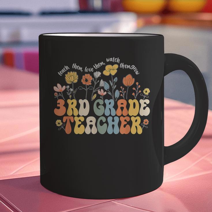 3rd Third Grade Teacher Appreciation Teaching Wildflowers Graphic Print Coffee Mug, gift for family, gift for coworker