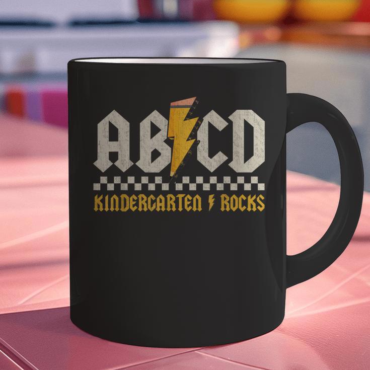 ABCD Kindergarten Rocks Pencil Lightning Students Teachers Graphic Print Coffee Mug, gift for family, gift for coworker ABCD Kindergarten Rocks Pencil Lightning Students Teachers Graphic Print Coffee Mug, gift for family, gift for coworker