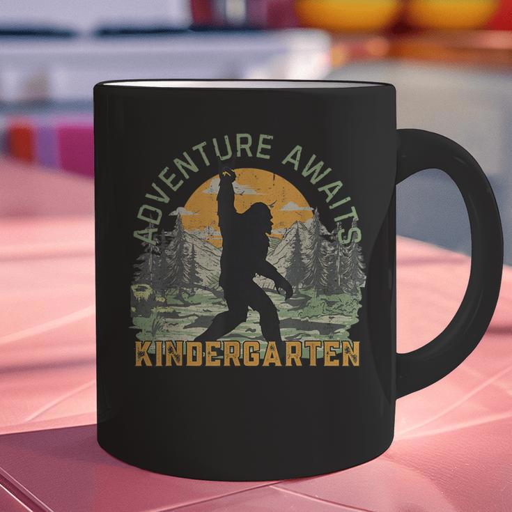 Adventure Awaits Bigfoot Teacher Kindergarten Back To School Graphic Print Coffee Mug, gift for family, gift for coworker Adventure Awaits Bigfoot Teacher Kindergarten Back To School Graphic Print Coffee Mug, gift for family, gift for coworker