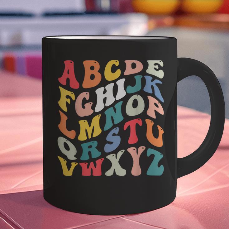 Alphabet Hi Back To School ABC Pre K Kindergarten Teacher Graphic Print Coffee Mug, gift for family, gift for coworker Alphabet Hi Back To School ABC Pre K Kindergarten Teacher Graphic Print Coffee Mug, gift for family, gift for coworker