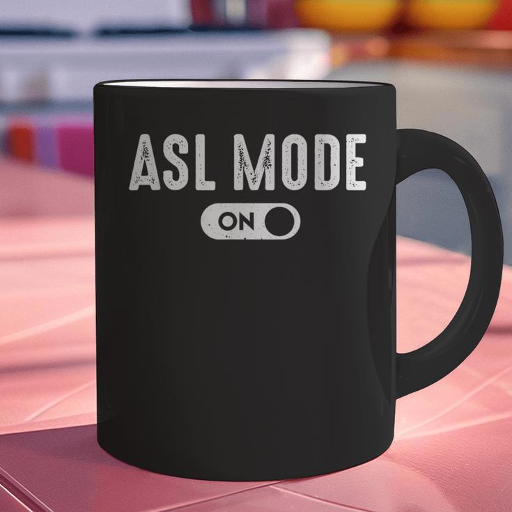 ASL Mode Sign Language Deaf ASL Teacher Graphic Print Coffee Mug, gift for family, gift for coworker ASL Mode Sign Language Deaf ASL Teacher Graphic Print Coffee Mug, gift for family, gift for coworker