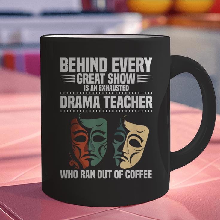 Theatre Teacher Drama Lover Theatre Mask Drama Teacher Graphic Print Coffee Mug, gift for family, gift for coworker
