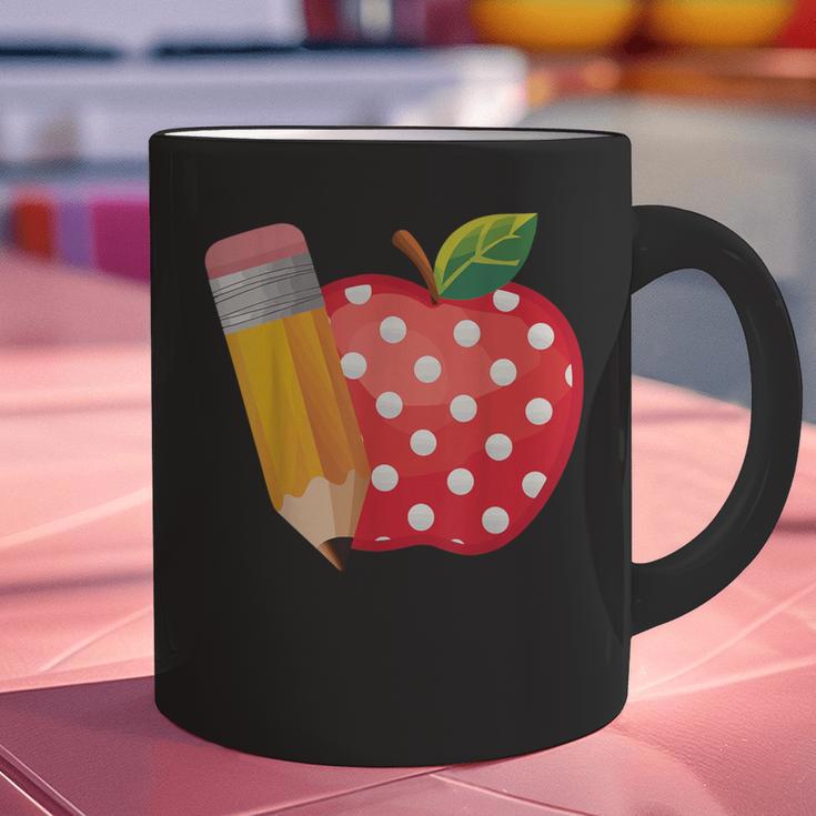 Back To School Pencil And Apple Teacher Student Graphic Print Coffee Mug, gift for family, gift for coworker Back To School Pencil And Apple Teacher Student Graphic Print Coffee Mug, gift for family, gift for coworker