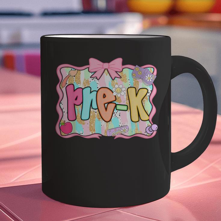 Back To School Pre-K Preppy Teacher Girl Graphic Print Coffee Mug, gift for family, gift for coworker Back To School Pre-K Preppy Teacher Girl Graphic Print Coffee Mug, gift for family, gift for coworker