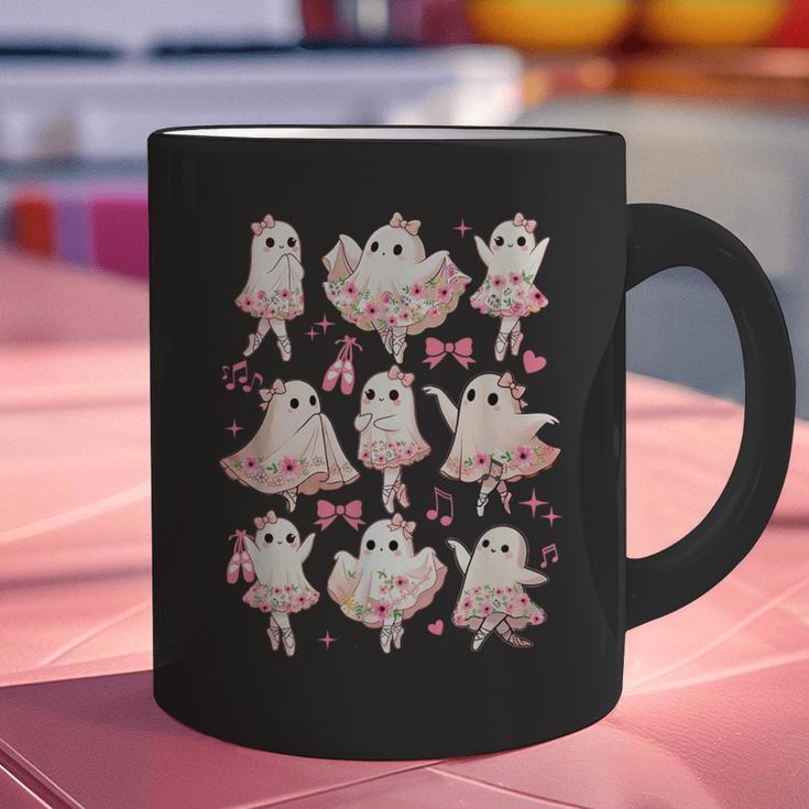 Ballet Ghost Ballet Dancer Spooky Dance Halloween Teacher Graphic Print Coffee Mug, gift for family, gift for coworker
