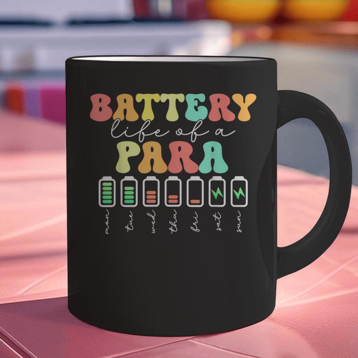 Battery Life Of A Para SPED Parapro Teacher Squad Graphic Print Coffee Mug, gift for family, gift for coworker