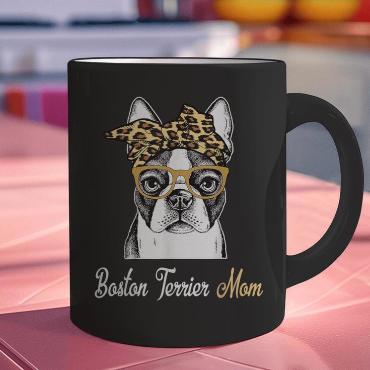 Birthday And Mother's Day -Boston Terrier Mom Graphic Print Coffee Mug, gift for family, gift for coworker