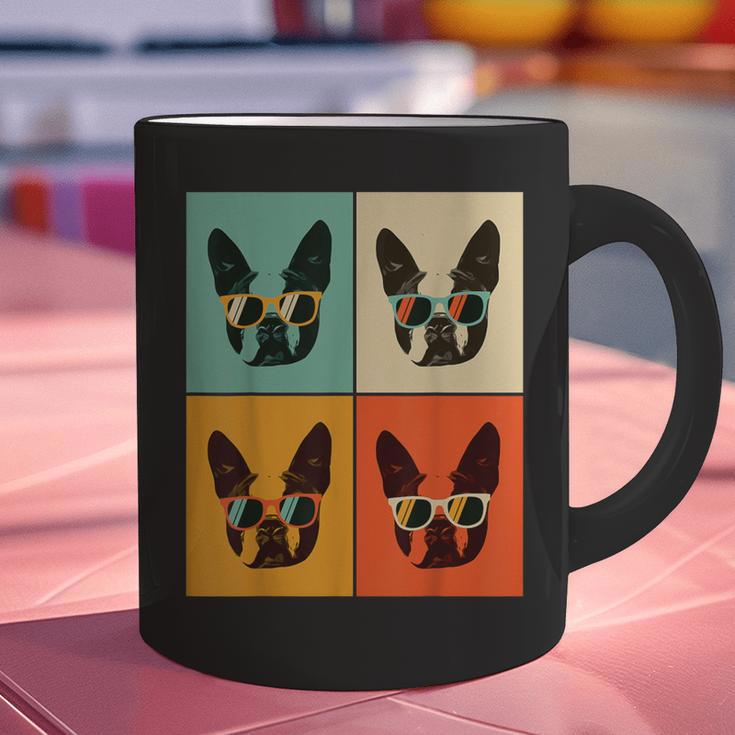 Bostie Dog Lover Boston Terrier With Sunglasses For Men Women Girls Kids Graphic Print Coffee Mug, gift for family, gift for coworker