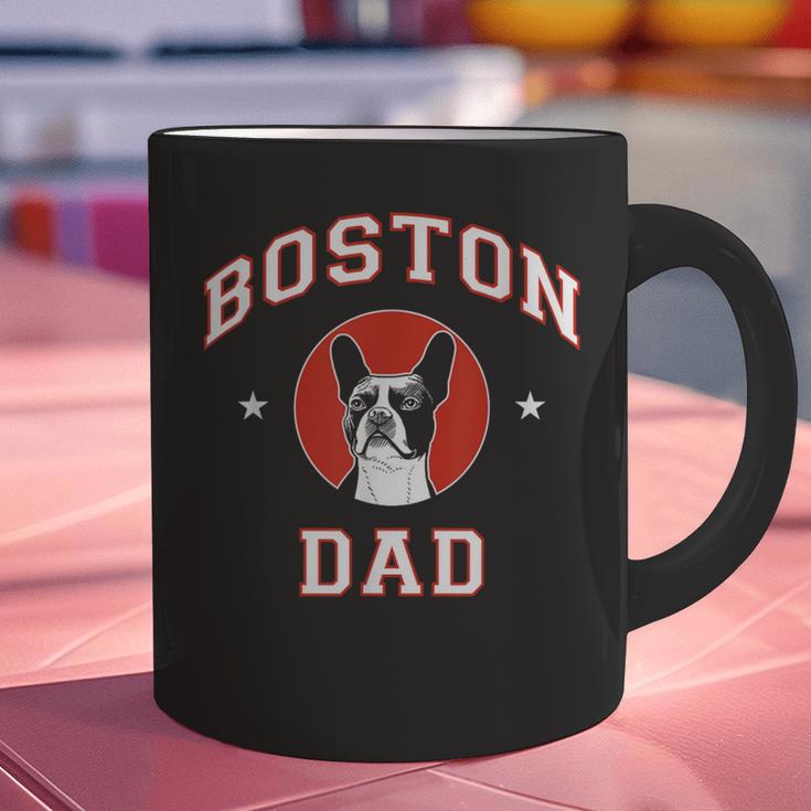 Boston Terrier Dad Dog Father For Men Women Kids Graphic Print Coffee Mug, Boston Terrier Dad Mugs, gift for family, gift for coworker