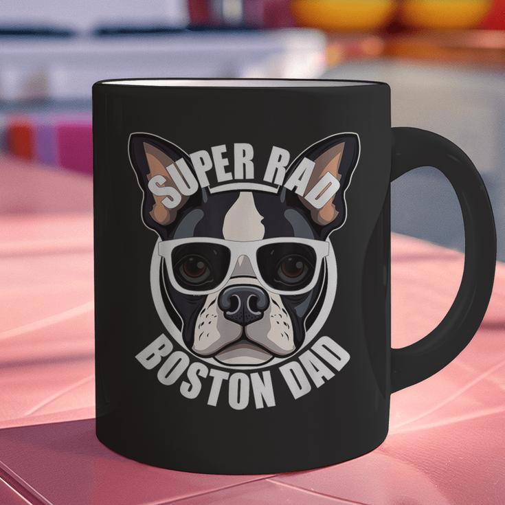 Boston Terrier Dad Father’s Day Dog Dad Men’s Graphic Print Coffee Mug, Boston Terrier Dad Mugs, gift for family, gift for coworker