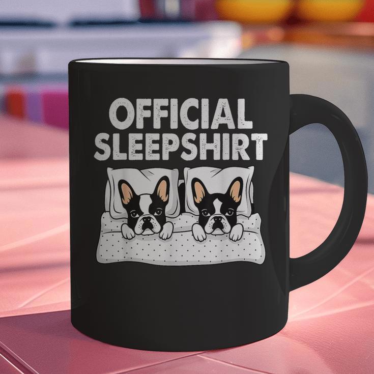 Boston Terrier Dog Official Sleep Pajamas Nightgown Graphic Print Coffee Mug, gift for family, gift for coworker