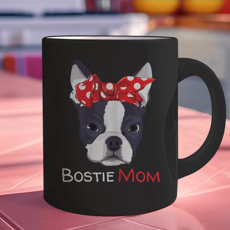 Boston Terrier Mom Bostie Women Girls Graphic Print Coffee Mug, Boston Terrier Mom Mugs, gift for family, gift for coworker