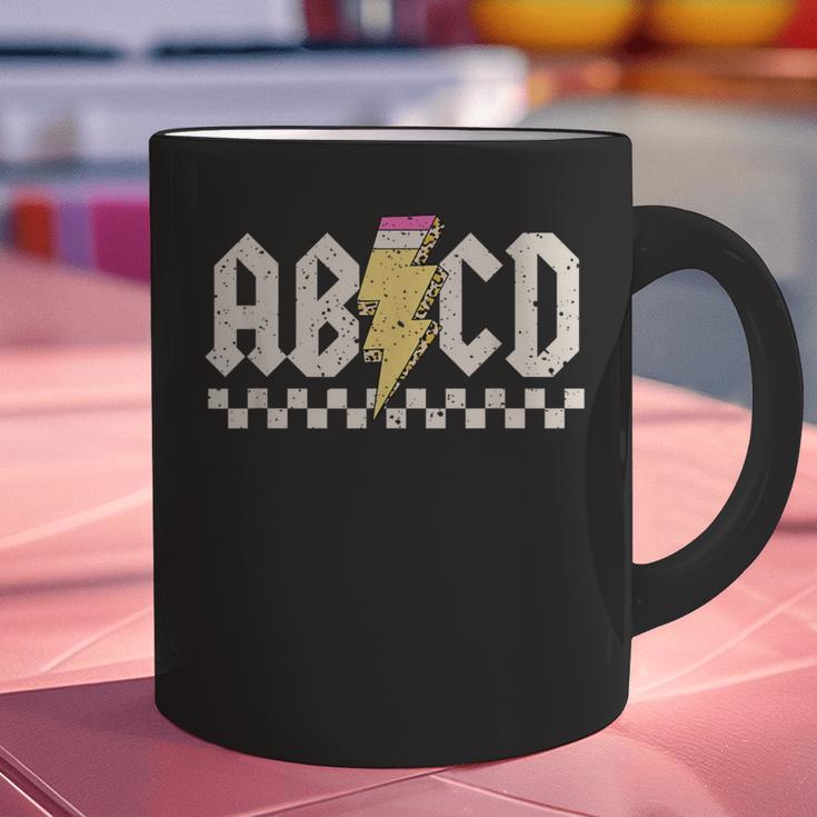 Boys Girls Teachers ABCD Rock Graphic Back To School Class Graphic Print Coffee Mug, gift for family, gift for coworker