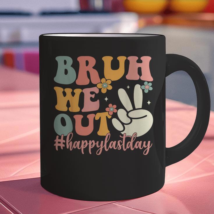 Bruh We Out Teacher Retro Last Day Of School Boys Girls Kids Graphic Print Coffee Mug, gift for family, gift for coworker