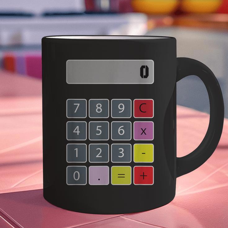 Calculator Math Teacher Halloween Costumes Women Men Adults Graphic Print Coffee Mug, gift for family, gift for coworker