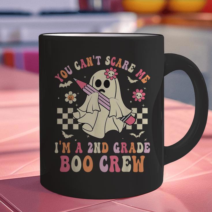 You Can't Scare Me Im A 2nd-Grade Boo Crew Teacher Halloween Graphic Print Coffee Mug, gift for family, gift for coworker