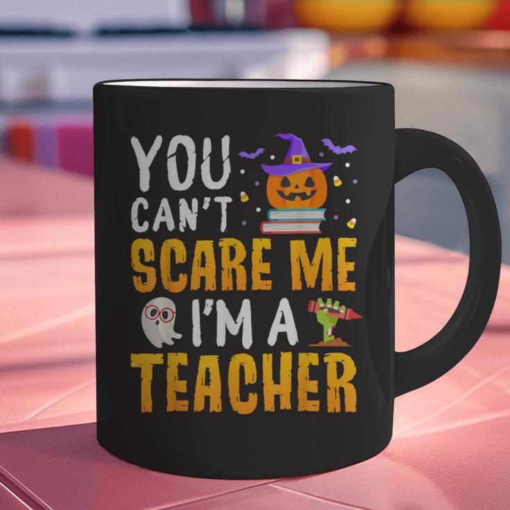 You Cant Scare Me Im A Teacher Halloween Trick Or Teach 2024 Graphic Print Coffee Mug, gift for family, gift for coworker You Cant Scare Me Im A Teacher Halloween Trick Or Teach 2024 Graphic Print Coffee Mug, gift for family, gift for coworker