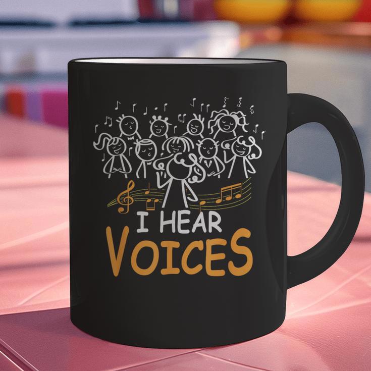 Choir Teacher I Hear Voices Chorister Church Choral Music Graphic Print Coffee Mug, gift for family, gift for coworker