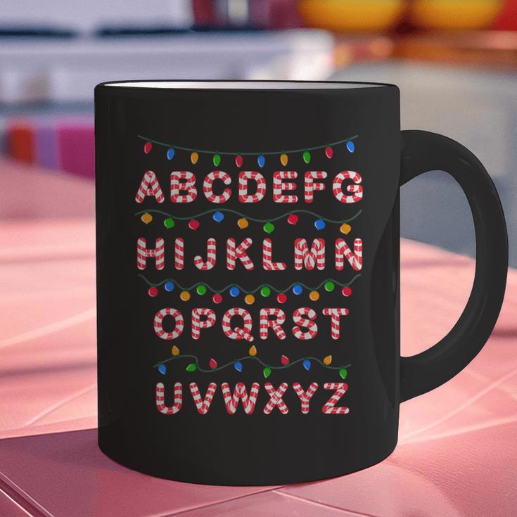 Christmas Alphabet Candy Cane Teachers Students Candy Cane For Men Women Kids Graphic Print Coffee Mug, gift for family, gift for coworker Christmas Alphabet Candy Cane Teachers Students Candy Cane For Men Women Kids Graphic Print Coffee Mug, gift for family, gift for coworker