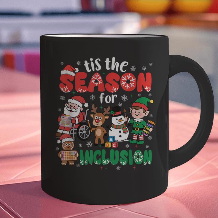 Christmas Sped Teacher Tis The Season For Inclusion Women Graphic Print Coffee Mug, gift for family, gift for coworker