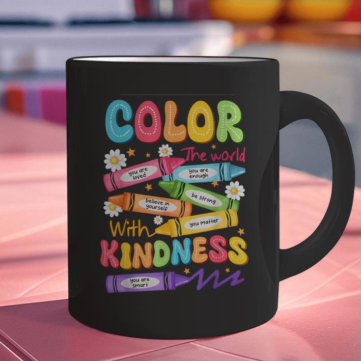 Color The World With Kindness Teachers Back To School Graphic Print Coffee Mug, gift for family, gift for coworker Color The World With Kindness Teachers Back To School Graphic Print Coffee Mug, gift for family, gift for coworker