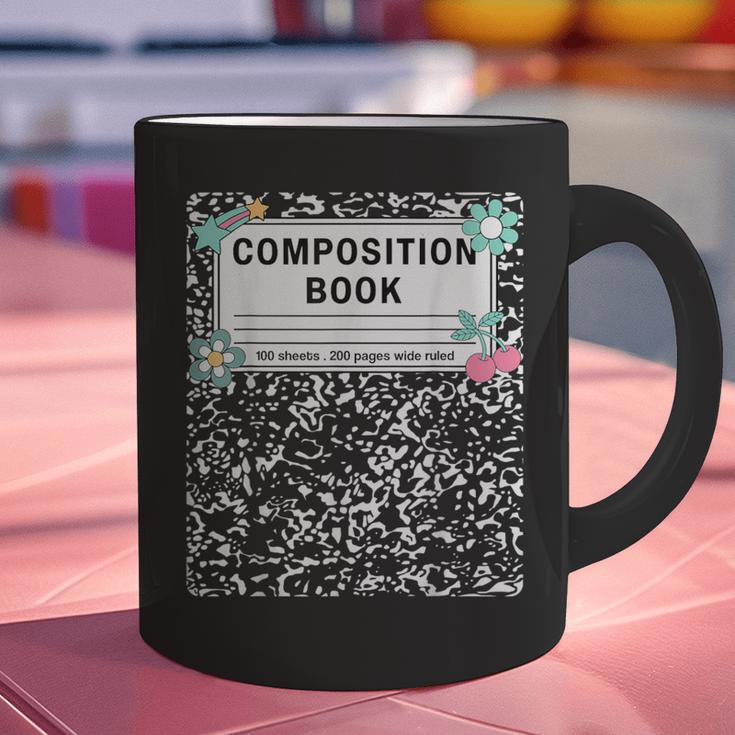 Composition Book Notebook Teachers Matching Group Halloween Graphic Print Coffee Mug, gift for family, gift for coworker