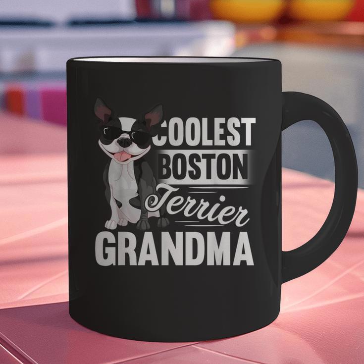 Coolest Boston Terrier Grandma Dog Graphic Print Coffee Mug, gift for family, gift for coworker
