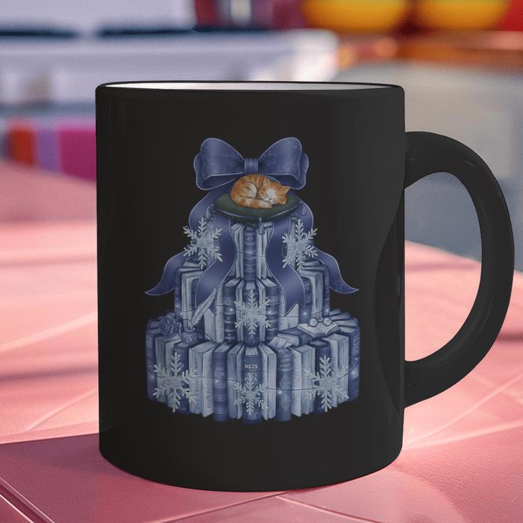 Coquette Bow Book Tree Merry Christmas Xmas Teacher Holiday Graphic Print Coffee Mug, gift for family, gift for coworker Coquette Bow Book Tree Merry Christmas Xmas Teacher Holiday Graphic Print Coffee Mug, gift for family, gift for coworker