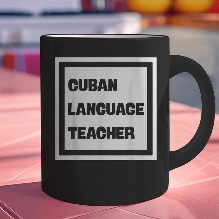 Cuban Language Teacher Graphic Print Coffee Mug, gift for family, gift for coworker