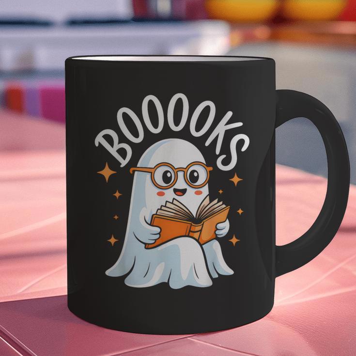 Cute Ghost Reading Book Librarian Teacher Halloween Costume Graphic Print Coffee Mug, gift for family, gift for coworker