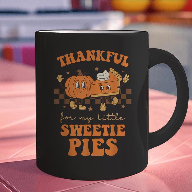 Cute Thanksgiving Teacher Thankful For My Sweetie Pies Mom Graphic Print Coffee Mug, gift for family, gift for coworker