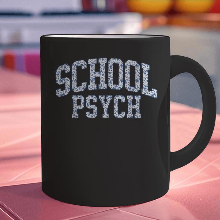 Cute Wildflower School Psych Teacher School Psychologist Graphic Print Coffee Mug, gift for family, gift for coworker