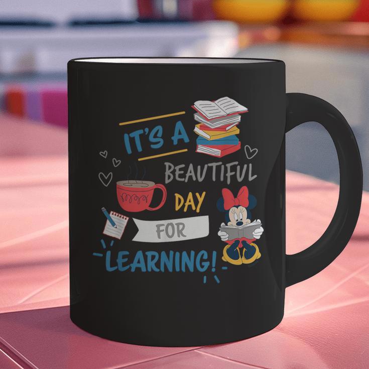 Disney Minnie Mouse Beautiful Day For Learning Teacher's Day Graphic Print Coffee Mug, gift for family, gift for coworker Disney Minnie Mouse Beautiful Day For Learning Teacher's Day Graphic Print Coffee Mug, gift for family, gift for coworker