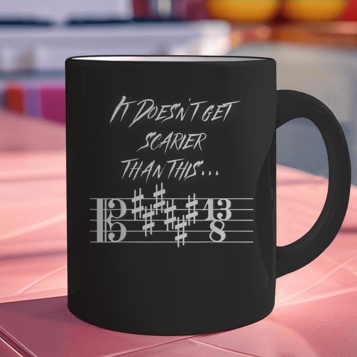 It Doesn't Get Scarier Halloween Music Teacher Costume For Men Women Graphic Print Coffee Mug, gift for family, gift for coworker