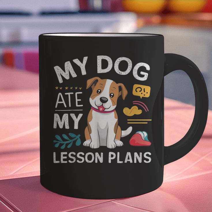 My Dog Ate My Lesson Plan Teacher Back To School Graphic Print Coffee Mug, gift for family, gift for coworker My Dog Ate My Lesson Plan Teacher Back To School Graphic Print Coffee Mug, gift for family, gift for coworker