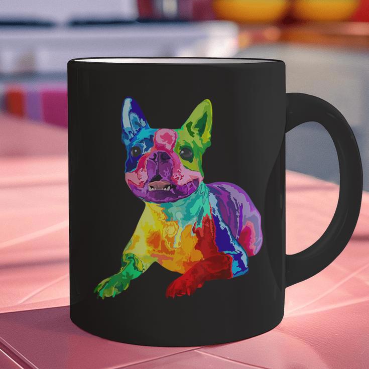 Dog Lover Boston Terrier Dog Colorful Boston Terrier Men Women Kids Graphic Print Coffee Mug, gift for family, gift for coworker